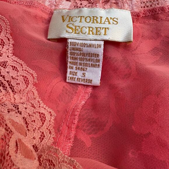 VTG Victorias Secret Gold Label Bodysuit Teddy Sm Peach Lace  Bows Coquette Sexy - Picture 5 of 13